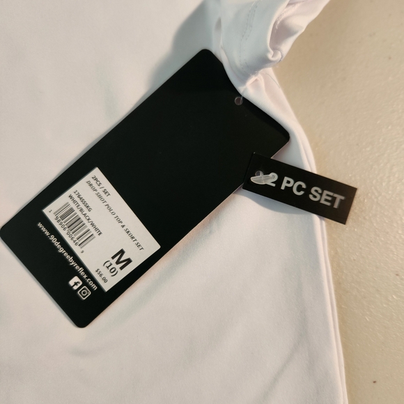 90°Degree Polo Shirt and Black Skirt Matching Set, Girls Size 10-NWT - Picture 6 of 12